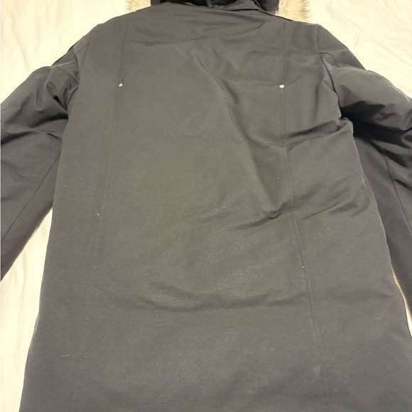 Moose Knuckles Black Ski Jacket with Fur Hood - Picture 10 of 16